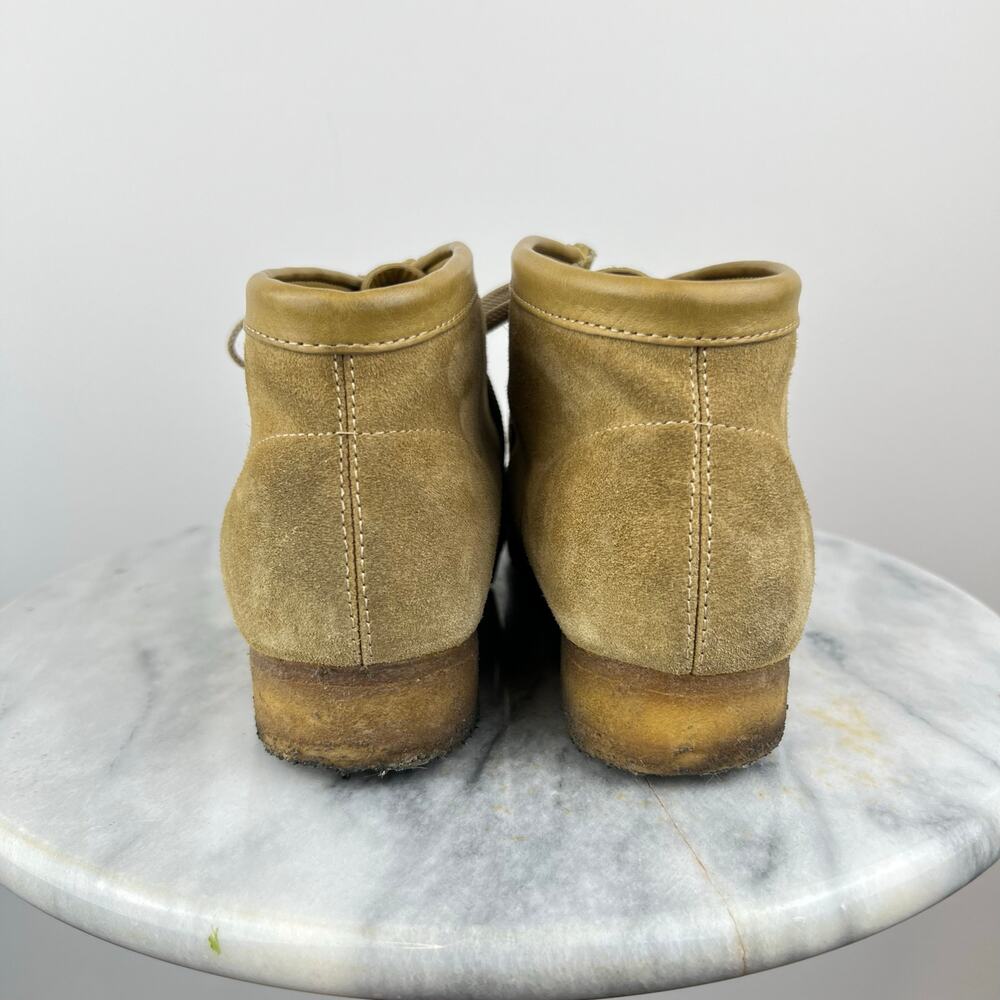 Women's Clarks Originals Wallabies Tan Suede Leather Suede Chukka Boots (8.5) - Picture 8 of 11